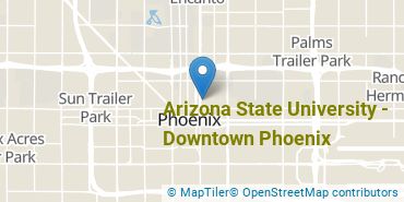 Location of Arizona State University - Downtown Phoenix