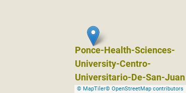 Location of Ponce Health Sciences University-Centro Universitario de San Juan