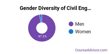 UMaine Gender Breakdown of Civil Engineering Technology Bachelor's Degree Grads