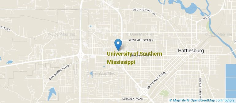 Southern Miss Campus Map