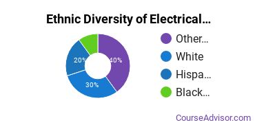 Electrical & Power Installation Majors in AK Ethnic Diversity Statistics