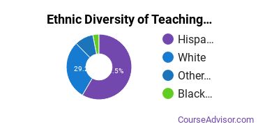 Teaching Assistant/Aide Majors in NM Ethnic Diversity Statistics