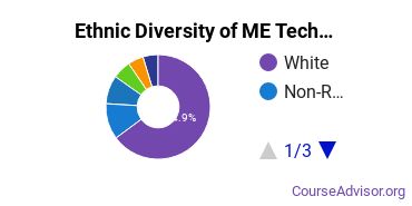 Mechanical Engineering Majors Ethnic Diversity Statistics
