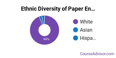 Paper Science & Engineering Majors Ethnic Diversity Statistics