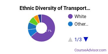 Transportation & Materials Moving Majors Ethnic Diversity Statistics