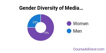 Arts & Media Management Majors in ND Gender Diversity Statistics